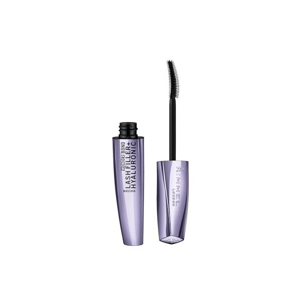 Rimmel WonderBond Lash Filler + Hyaluronic, Mascara, 001 Black, Cils hydratés et nourris, Cils visiblement plus denses et ép ...