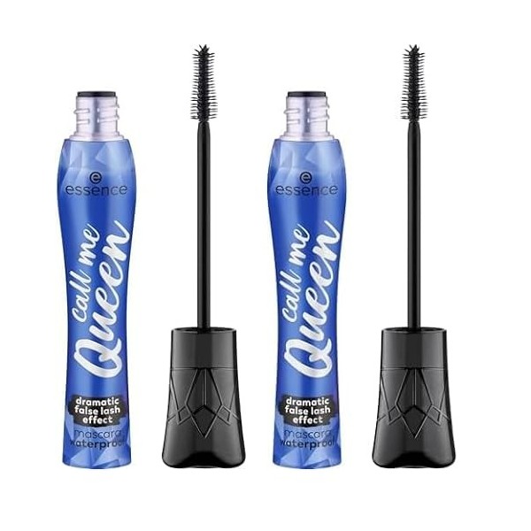 Essence - Mascara Dramatic Effect Faux Cils Call Me Queen Waterproof Lot de 2 