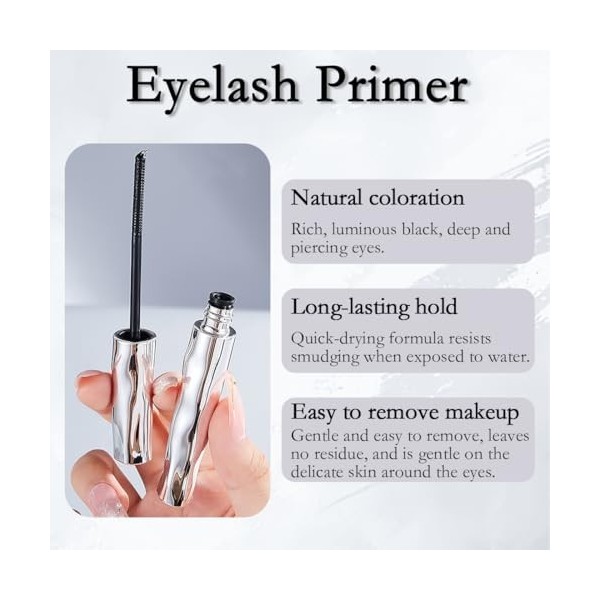LAKPYN Eyelash Primer Mascara Waterproof Volume Et Longueur Imperméable à lEau Sweatproof Lengthening Lash Primer Non-Smudge