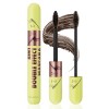 Mascara 2 en 1 - Double effet - Volume et longueur - Brosse en silicone - Imperméable et résistant aux taches - Séchage rapid