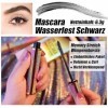 Mascara 4D étanche noir, volume et boucle, résistant aux taches et non agglomérant, pour cils plus longs, dure toute la journ