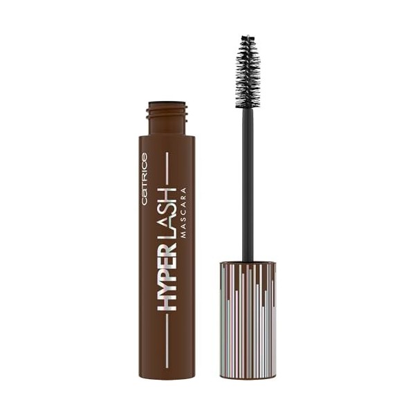 Catrice Hyper Lash Mascara 020 Speedy Brown, volume allongeant, brun, brosse fribre pour cils définis, looks naturels ou dram...