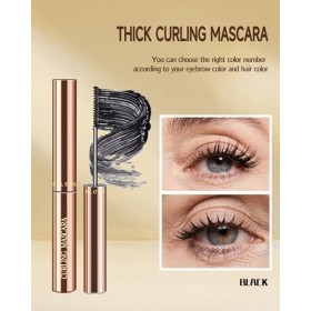 Mascaras Fins Pour Femmes Âgées Matures, 2Pcs Noir Mascara Volume et Longueur Imperméable et Résistant à La Transpiration Wat
