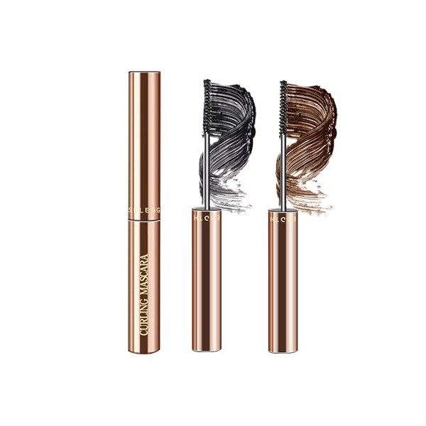 Mascaras Fins Pour Femmes Âgées Matures, 2Pcs Noir Mascara Volume et Longueur Imperméable et Résistant à La Transpiration Wat