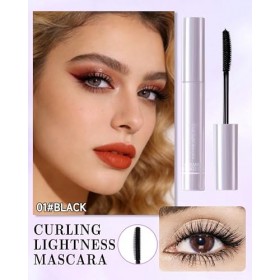 Mascara Noir pour Agées Femmes, Tenue Longue Durée Waterproof Curling Effet, Mascara Volume et Longueur, Résistant aux Taches...