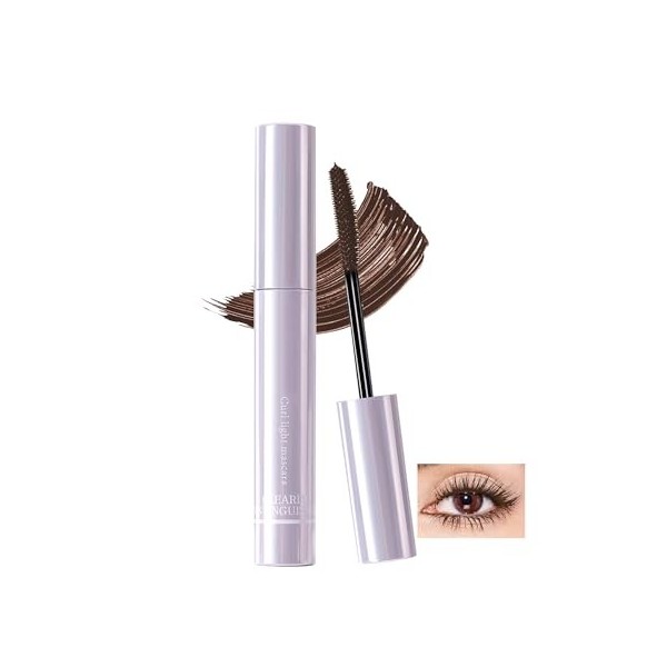 Mascara Noir pour Agées Femmes, Tenue Longue Durée Waterproof Curling Effet, Mascara Volume et Longueur, Résistant aux Taches...