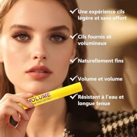 Erinde Mascara noir imperméable à leau, longue durée et résistant aux frottements, volume extrême, cils longs, dynamiques et