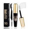 5D Mascara Volume et Longueur Rouge, Mascara Extension de Cils Effet Volume,Waterproof et Longue Tenue avec une Définition Pr...