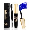 5D Mascara Volume et Longueur Rouge, Mascara Extension de Cils Effet Volume,Waterproof et Longue Tenue avec une Définition Pr...
