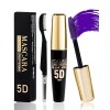 5D Mascara Volume et Longueur Rouge, Mascara Extension de Cils Effet Volume,Waterproof et Longue Tenue avec une Définition Pr...