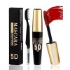 5D Mascara Volume et Longueur Rouge, Mascara Extension de Cils Effet Volume,Waterproof et Longue Tenue avec une Définition Pr...