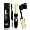 5D Mascara Volume et Longueur Rouge, Mascara Extension de Cils Effet Volume,Waterproof et Longue Tenue avec une Définition Pr...
