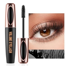Mascara imperméable 5D noir pour une longueur extrême et un volume complet, imperméable et résistant aux taches avec effet al