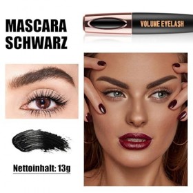 Mascara imperméable 5D noir pour une longueur extrême et un volume complet, imperméable et résistant aux taches avec effet al