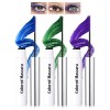 Mascara Coloré Kit, 2 Colors Vert Émeraude Vert, Fibre 3D Volume & Courbe Not Blooming Eyelashes Allongeant Curling, Mascara ...