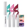 Mascara Coloré Kit, 2 Colors Vert Émeraude Vert, Fibre 3D Volume & Courbe Not Blooming Eyelashes Allongeant Curling, Mascara ...