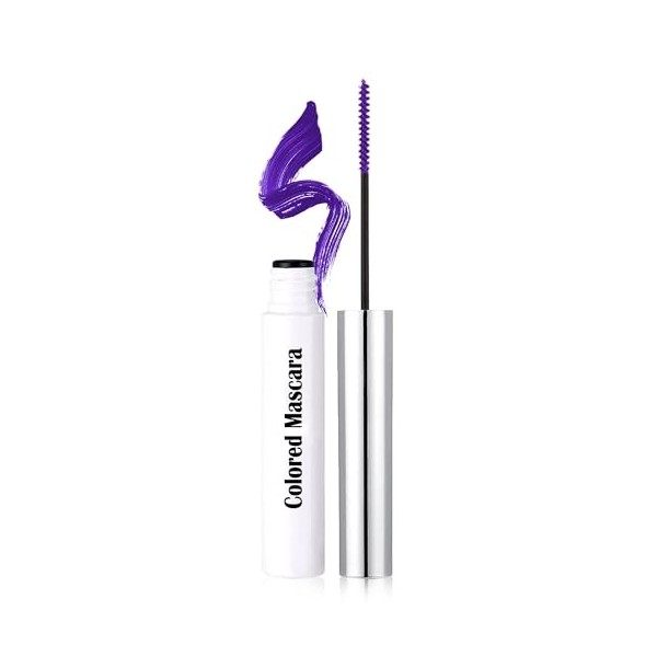Mascara Coloré Kit, 2 Colors Vert Émeraude Vert, Fibre 3D Volume & Courbe Not Blooming Eyelashes Allongeant Curling, Mascara ...