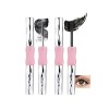 Mascara double extrémité Iron Wand - Imperméable - Extensions de cils en métal - Noir - Bouclage 3D - Tête de brosse en métal...