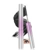 Mascara double extrémité Iron Wand - Imperméable - Extensions de cils en métal - Noir - Bouclage 3D - Tête de brosse en métal...