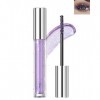 Mascara à paillettes violets, imperméable à leau longue durée Diamond Colourful Mascara, anti-salissures sans clumping, méta
