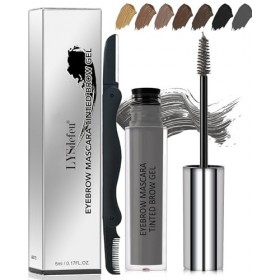 Mascara pour sourcils - Gel gris - Imperméable - Résistant à la transpiration - Pour sourcils teintés et pleins - Couleur des