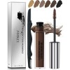 Mascara pour sourcils - Gel gris - Imperméable - Résistant à la transpiration - Pour sourcils teintés et pleins - Couleur des