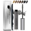 Mascara pour sourcils - Gel gris - Imperméable - Résistant à la transpiration - Pour sourcils teintés et pleins - Couleur des