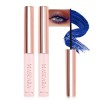 Mascara Waterproof Bleu pour Cils Courts et Fins-2Pcs Ultra-Fine Mascara Volume et Longueur, Longue Durée, Résistant aux Tach