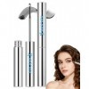 Metal Mascara Waterproof Noir, Longue Durée 3D Curl, Washable Ultra-Fine Iron Wand Mascara, Effet Faux Cils Volume et Longueu...