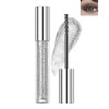 Mascara à paillettes 4D or argenté-2 couleurs Mascara pailleté Volume et Longueur, Mascara Coloré Waterproof et Longue Durée,...