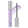 Mascara à paillettes violettes avec diamant scintillant, imperméable et durable, extension et volume pour les yeux - Pour fêt...