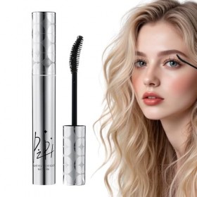 ARYIMYDP Mascara Noir Volume et Longueur, Brosse Courbée pour Cils Recourbés et Séparés, Résistant à lEau et aux Larmes, Ten