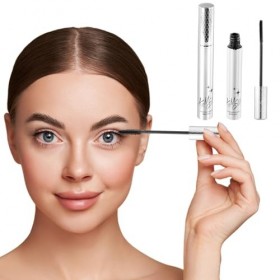 2 Pièces Mascaras Volume Noir, Mascara Waterproof Longue Tenue, Mascara Fibre de Soie Anti-Taches et Non Agglomérant, 3D Curl