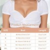 MUNSKT Chemisier Dirndl pour Femme, Chemisier Dirndl en Dentelle, Chemisier Dirndl XXL 
