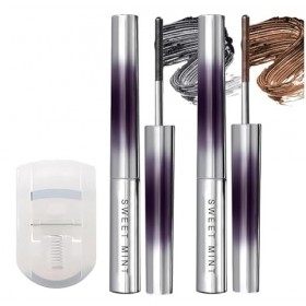 Lot de 2 mascaras Iron Eye - 3D Curling - Longue durée - 0,55 mm - Brosse métallique ultra fine - Livré avec une pince à cils