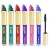 Ensembles de mascara coloré 6pièces cils volumineux séchage rapide mascara volumineux charmant longue durée pour les fêtes de