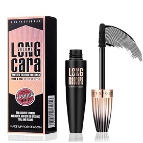 EHIOG Mascara Volume 4D Fibre de Soie – Allonge et Recourbe les Cils, Noir Intense, Tenue Longue Durée, Résistant à l’Eau, Ef