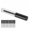 Tube de mascara 10 pièces, vide rechargeable Empty Mascara Tube avec tube de brosse à cils en caoutchouc pour bricolage cosmé