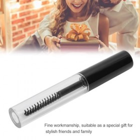 Tube de mascara 10 pièces, vide rechargeable Empty Mascara Tube avec tube de brosse à cils en caoutchouc pour bricolage cosmé