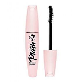 W7 | Mascara ultra peluche | Formule longue durée, résistante aux taches et à leau | Mascara noir avec pinceau incurvé pour 