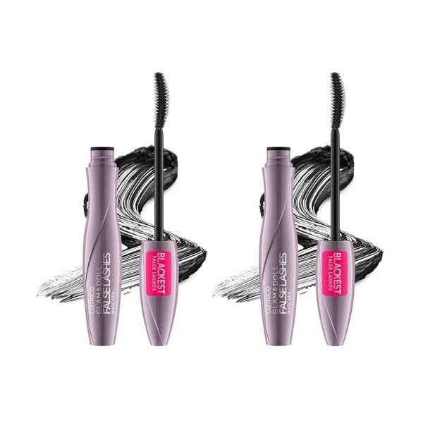 Catrice - Mascara Faux Cils Glam & Doll - 10 Noir Lot de 2 Mascara