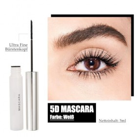 Mascara ultra fin résistant à leau 5D noir pour cils longs, noir profond pour volume & définition, mascara à cils résistant 
