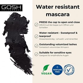 Mascara résistant à leau Noir - Just Click It ! GOSH 10ML