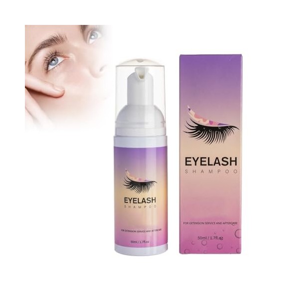 Shampoo for Lashes, for Eyelash Shampoo for Eyelash Extensions and Grooming, Eyelash Extension Shampoo, Eliminate Makeup and