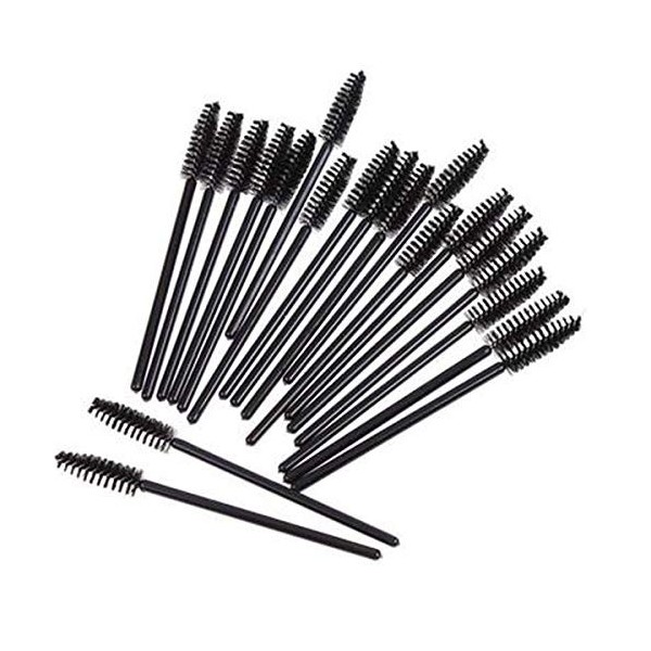 Glamza Pinceaux à mascara jetables pour application de teinture de cils, pinceaux applicateurs de sourcils