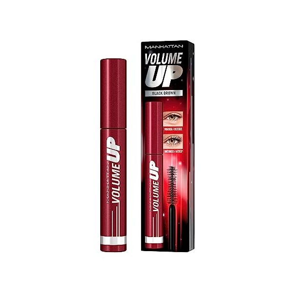 Manhattan Mascara Volume Up - Black Brown - Mascara Volume Brun Foncé - 8 ml Mascara
