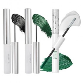 3 Pièces Mascara Ultra Fin Résistant À Leau Et Aux Frottements Mascara Coloré Fibres Semblables À De La Soie Pointe De Pince