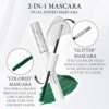 3 Pièces Mascara Ultra Fin Résistant À Leau Et Aux Frottements Mascara Coloré Fibres Semblables À De La Soie Pointe De Pince
