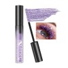 Mascara à Paillettes, Argent Violet Or, 3Pcs Colored Mascara, Diamant Pailleté Longue Durée Waterproof, Couleur Volume et Lon...