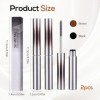 Lot de 2 mascaras en fer lavables - Noir - Avec brosse en métal - Pour plier les cils - Pas de sagglutinement, pas de bavure